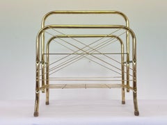 1980s gold-coloured metal Magazines/newspaper stand