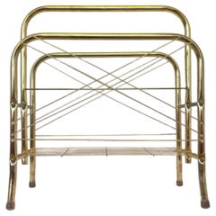 1980s gold-coloured metal Magazines/newspaper stand