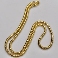 Collana a catena placcata oro anni '80