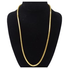 Retro 1980S Gold Plated Chain Necklace