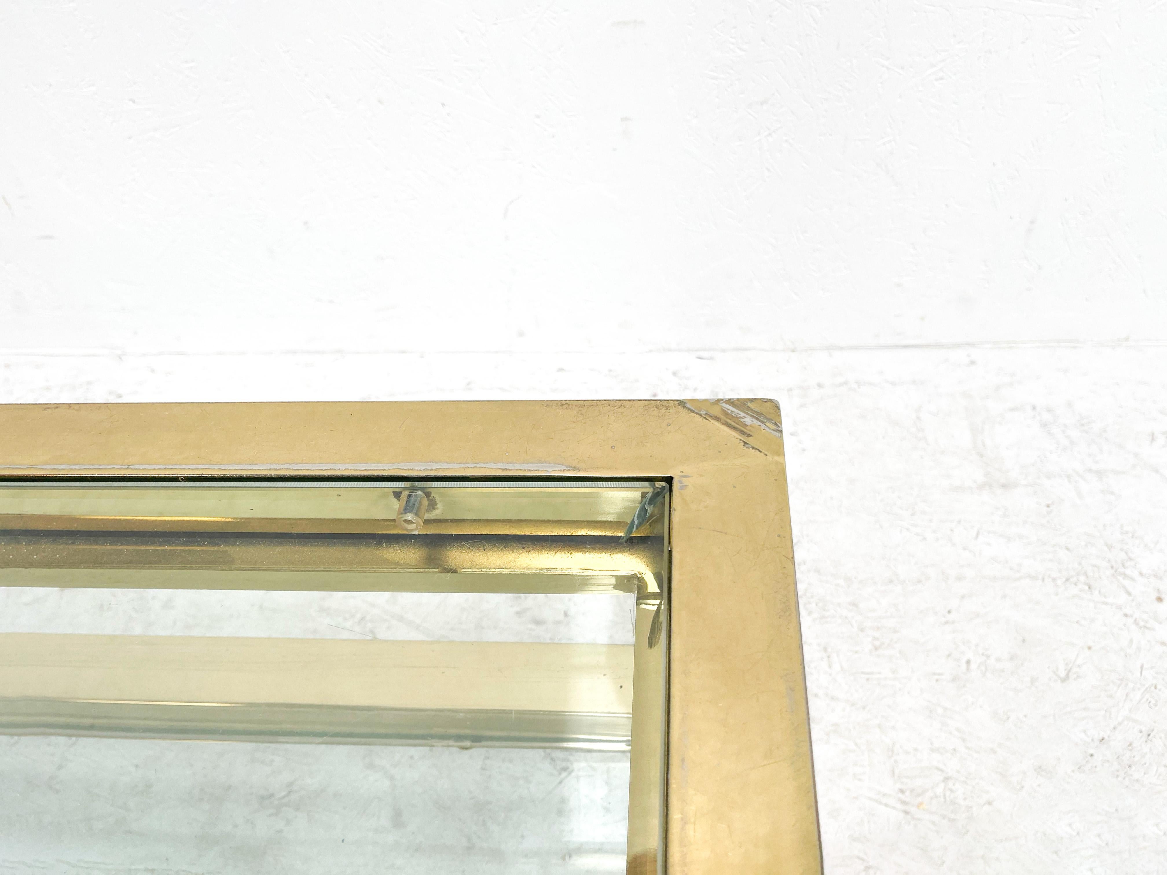 1980's Goldplated Sliding Table Attributed to Maison Jansen 1