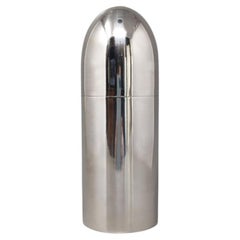 1980s Gorgeous "BULLET" Cocktail Shaker in Stainless Steel by Metrokane