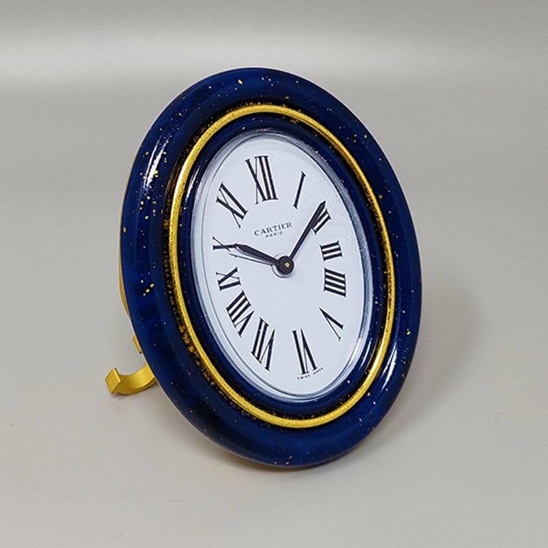 Mid-Century Modern 1980s Gorgeous Cartier Alarm Clock. Made in Swiss For Sale