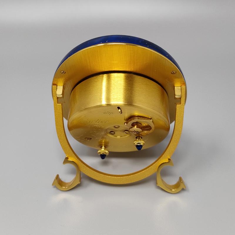 Mid-Century Modern 1980s Gorgeous Cartier Alarm Clock. Made in Swiss