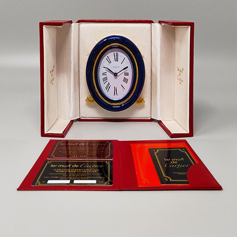 1980s Gorgeous Cartier Alarm Clock. Made in Swiss 1