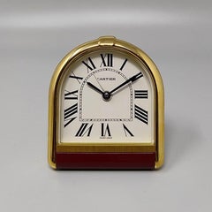 1980s Gorgeous Cartier Romane Alarm Clock Pendulette. Made in Swiss