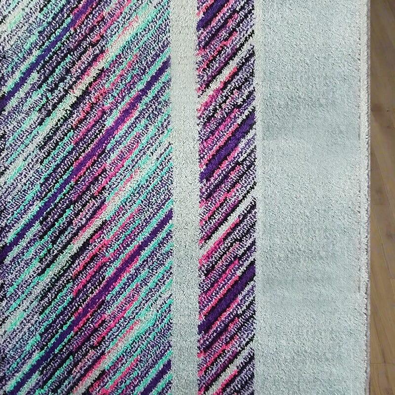 Magnifique tapis géométrique italien en laine Missoni pour T&J Vestor, années 1980 en vente 4