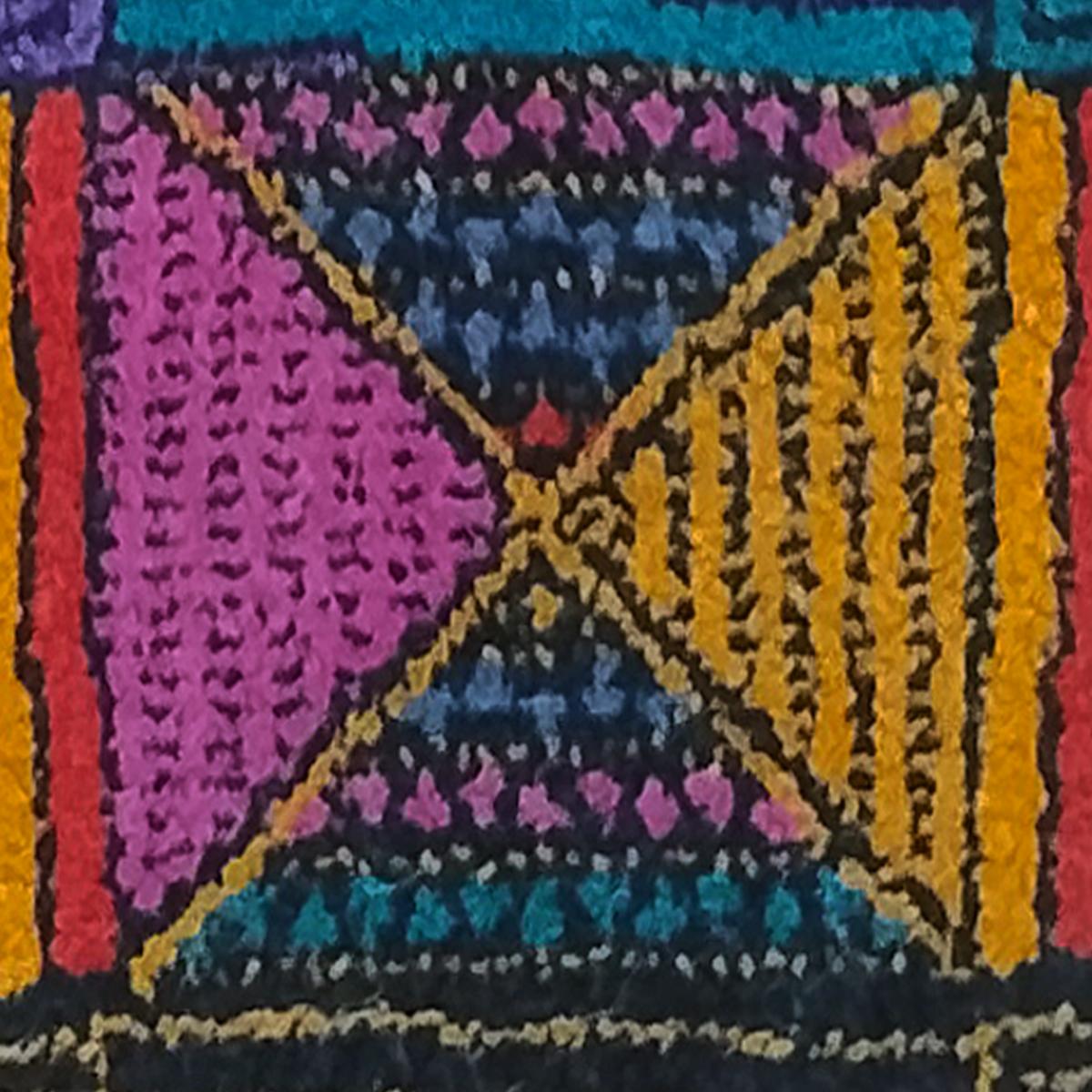 Magnifique tapis géométrique italien en laine Missoni pour T&J Vestor, années 1980 en vente 5
