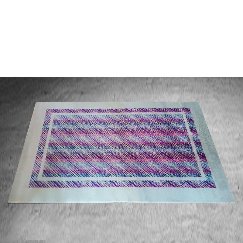 1980s Gorgeous rug by Missoni for T&J Vestor. Pure wool Made in Italy. In excellent condition like new. Signed at the bottom. This rug is a true example of amazing Italian design.
Dimension:
48,42 x 78,74 H inches
123 cm x 200 H cm