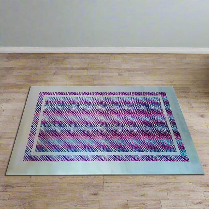 1980 Magnifique tapis de Missoni pour AT&T. Pure laine Fabriqué en Italie. En excellent état, comme neuf. Signé en bas. Ce tapis est un véritable exemple de l'incroyable design italien.
Dimension :
48,42 x 78,74 H pouces
123 cm x 200 H cm