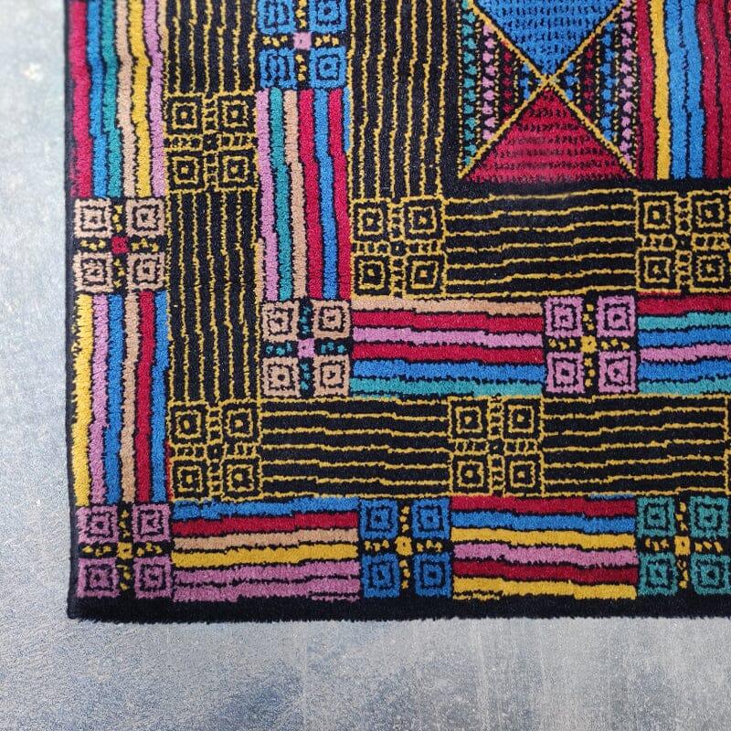 Magnifique tapis géométrique italien en laine Missoni pour T&J Vestor, années 1980 Excellent état à Milano, IT