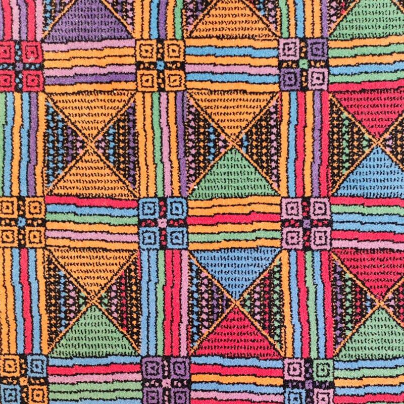 Laine Magnifique tapis géométrique italien en laine Missoni pour T&J Vestor, années 1980 en vente