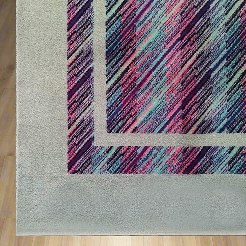Magnifique tapis géométrique italien en laine Missoni pour T&J Vestor, années 1980 en vente 2