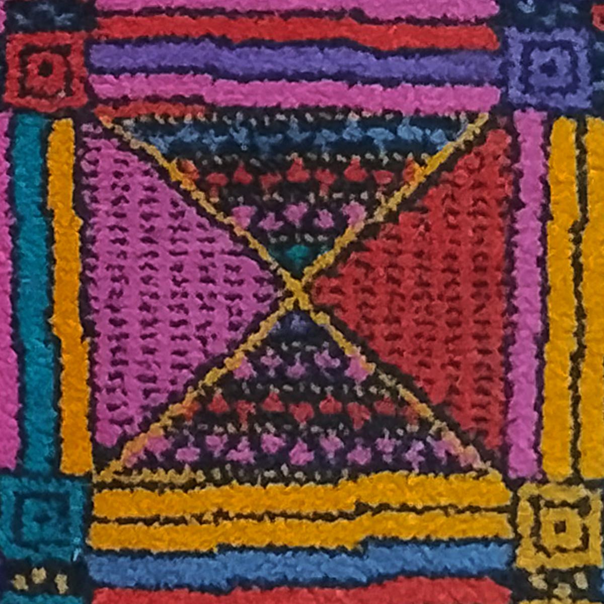 Magnifique tapis géométrique italien en laine Missoni pour T&J Vestor, années 1980 en vente 3