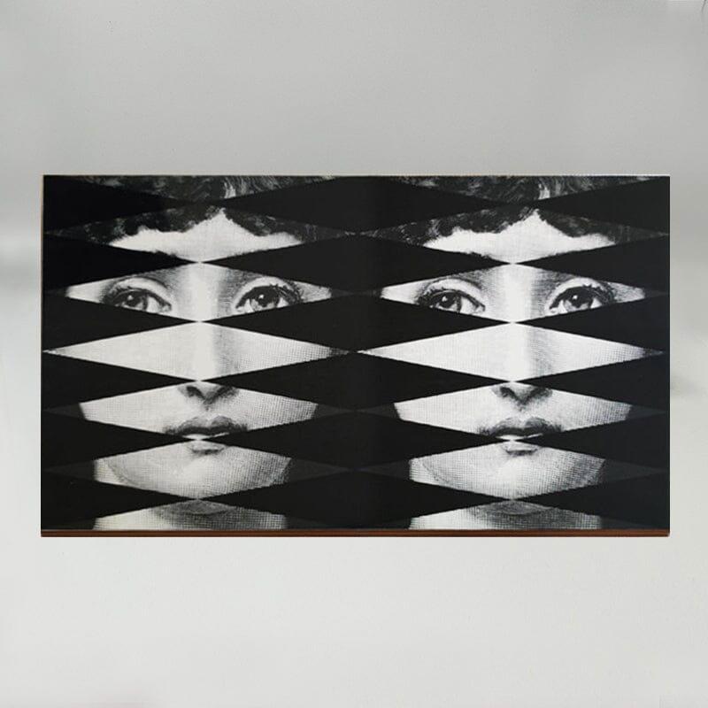 1980s Gorgeous Piero Fornasetti Backgammon in Excellent condition. Made in Italy In Excellent Condition For Sale In Milano, IT