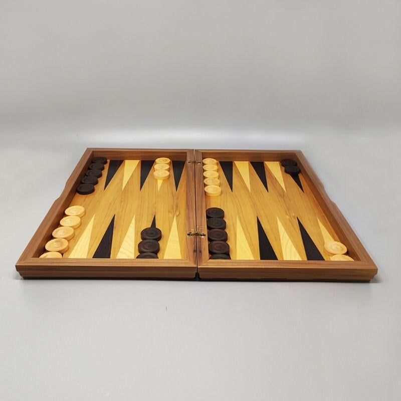 1980s Gorgeous Piero Fornasetti Backgammon in Excellent condition. Made in Italy finales del siglo XX en venta