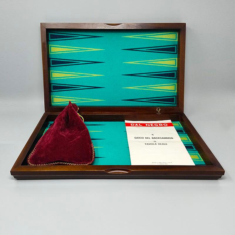 1980s Gorgeous Piero Fornasetti Backgammon in Excellent condition. Made in Italy For Sale 1