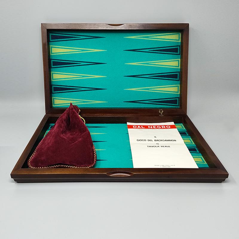 1980s Gorgeous Piero Fornasetti Backgammon in Excellent condition. Made in Italy For Sale 2