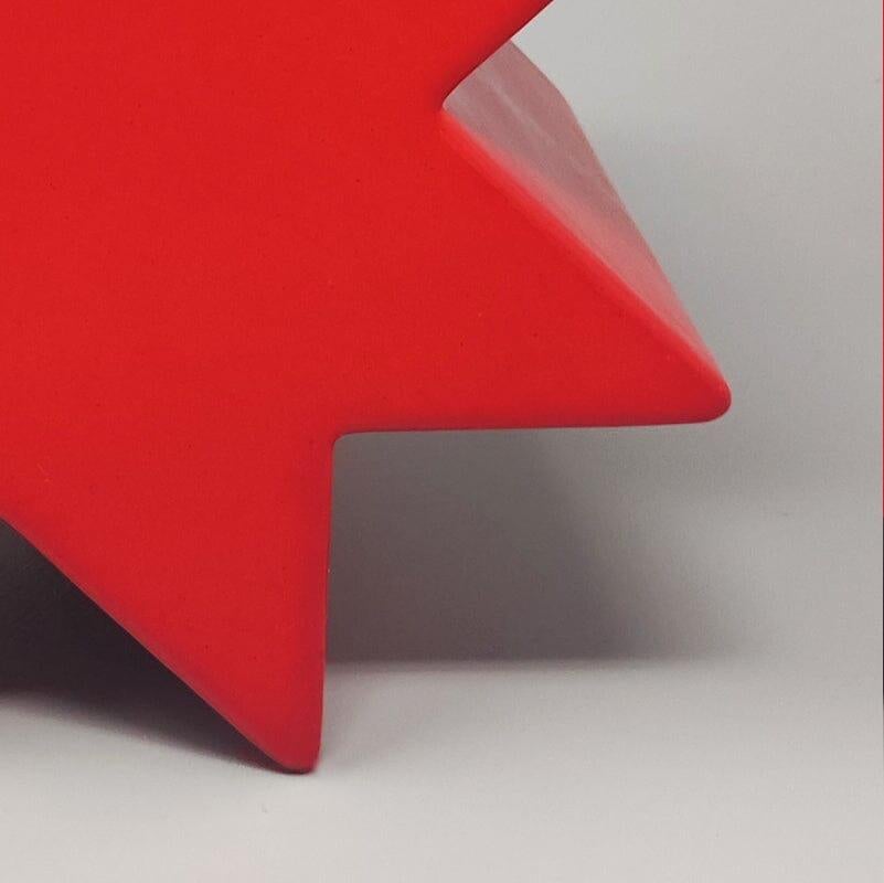 1980s Gorgeous Red Vase 