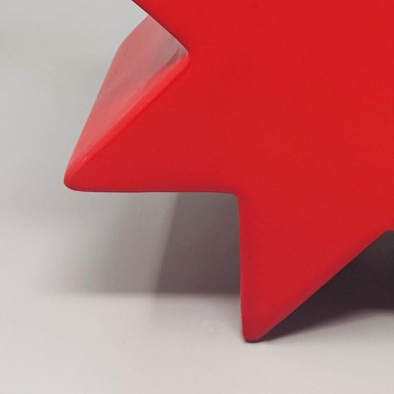 1980s Gorgeous Red Vase 