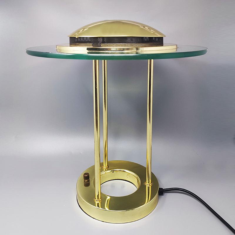 1980er Jahre Wunderschöne Robert Sonneman „Saturn“-Tischlampe für Gerorge Kovacs (Italienisch) im Angebot