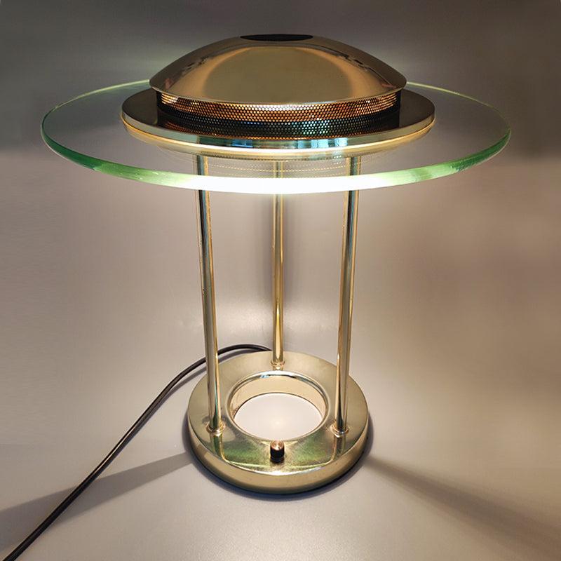 1980er Jahre Wunderschöne Robert Sonneman „Saturn“-Tischlampe für Gerorge Kovacs (Metall) im Angebot