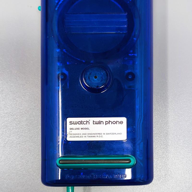 Wunderschönes Swatch Twin Phone „Deluxe“ aus den 1980er Jahren. Memphis-Stil im Angebot 3