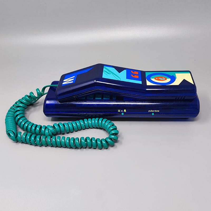 Wunderschönes Swatch Twin Phone „Deluxe“ aus den 1980er Jahren. Memphis-Stil (Moderne der Mitte des Jahrhunderts) im Angebot