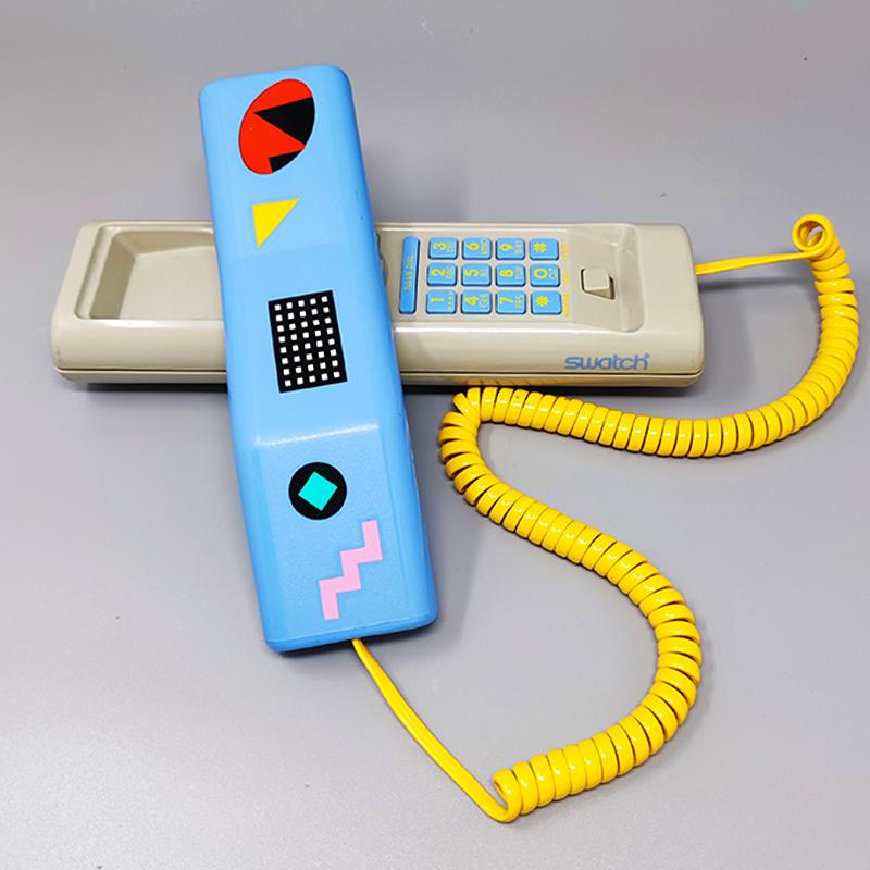 Wunderschönes Swatch Twin Phone „Deluxe“ aus den 1980er Jahren. Memphis-Stil (Ende des 20. Jahrhunderts) im Angebot