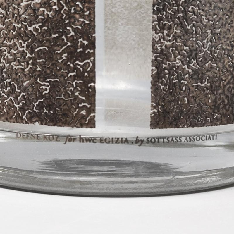 Glass 1980s Gorgeous Vase by Sottsass Associati for Egizia, Made in Italy For Sale