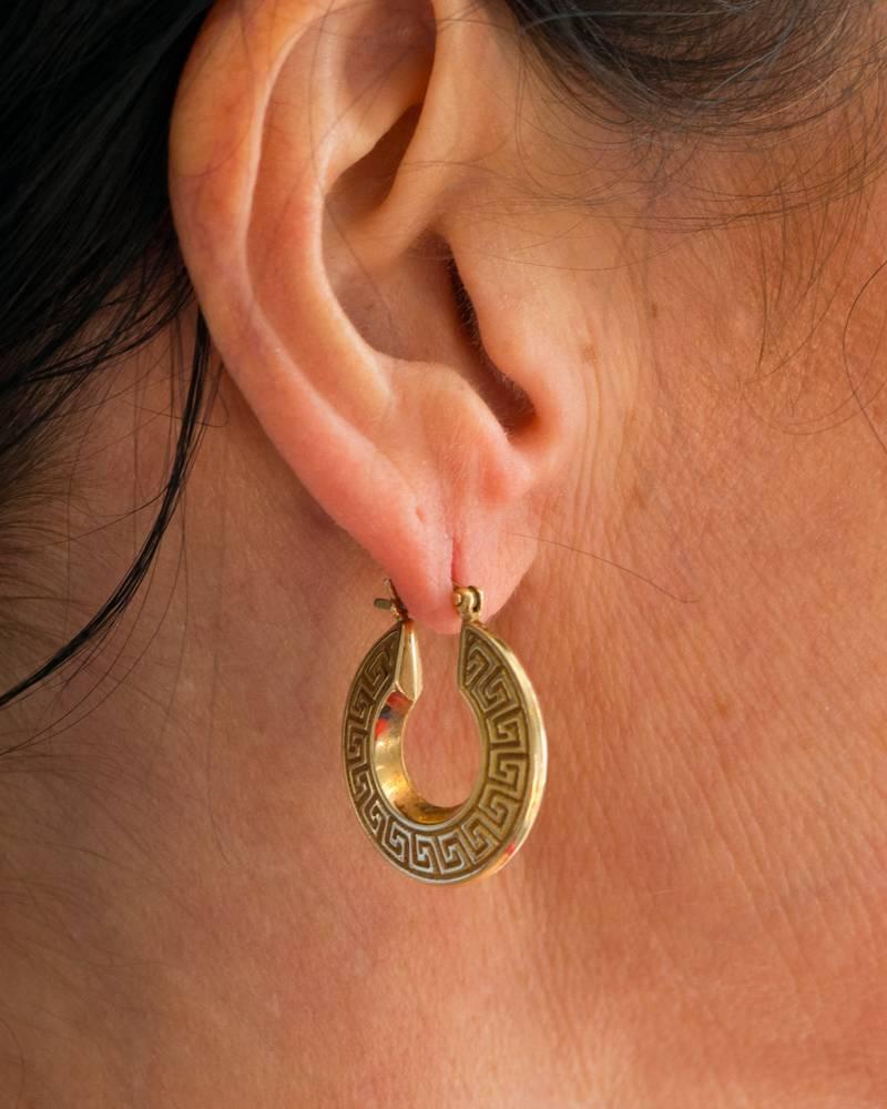 greek hoop earrings