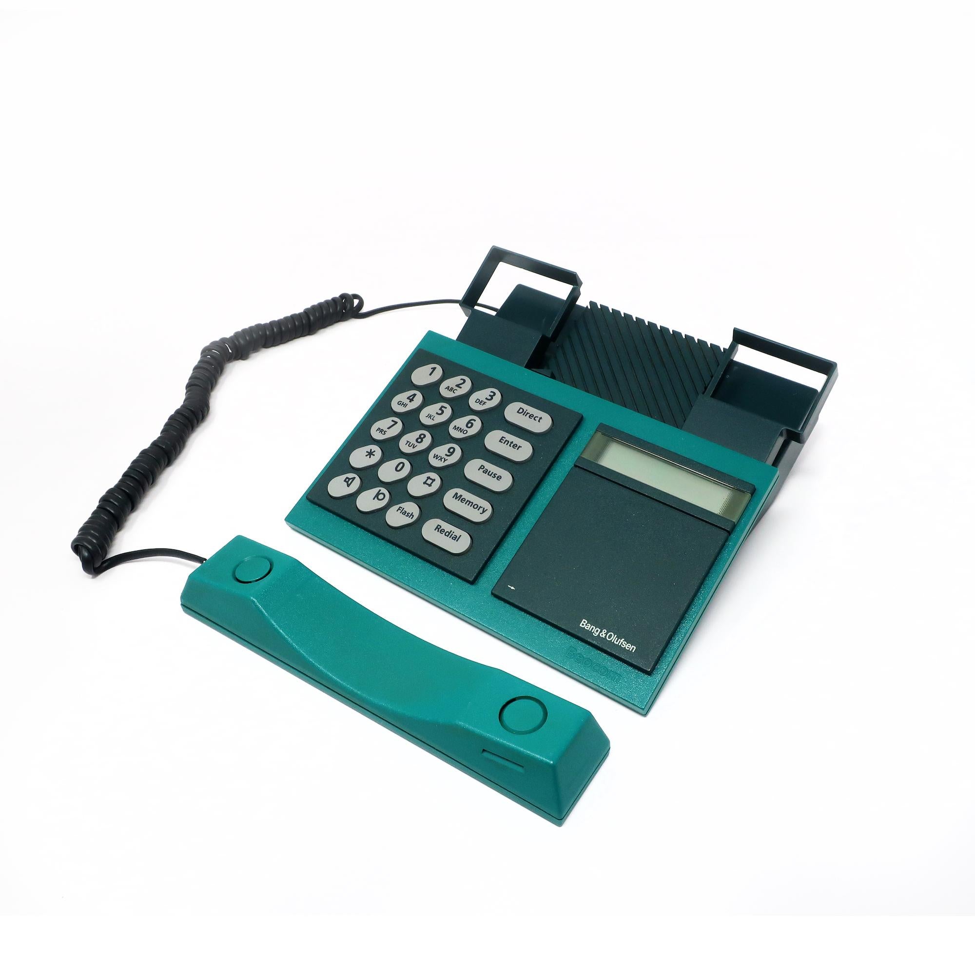 1980s Green Bang & Olufsen Beocom 2000 Phone For Sale 1