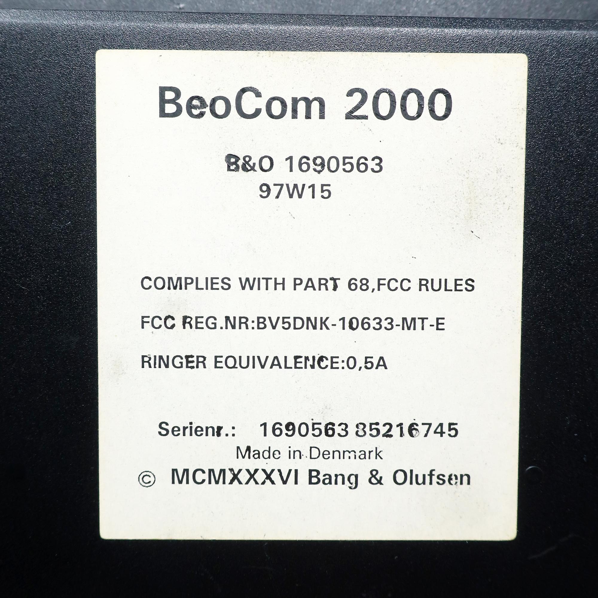 téléphone Beocom 2000 Bang & Olufsen des années 1980 en vente 5
