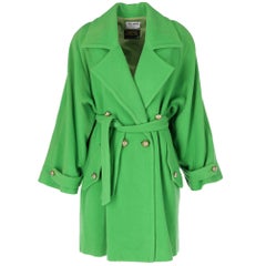 1980s Green Grass Double-Breasted Coat