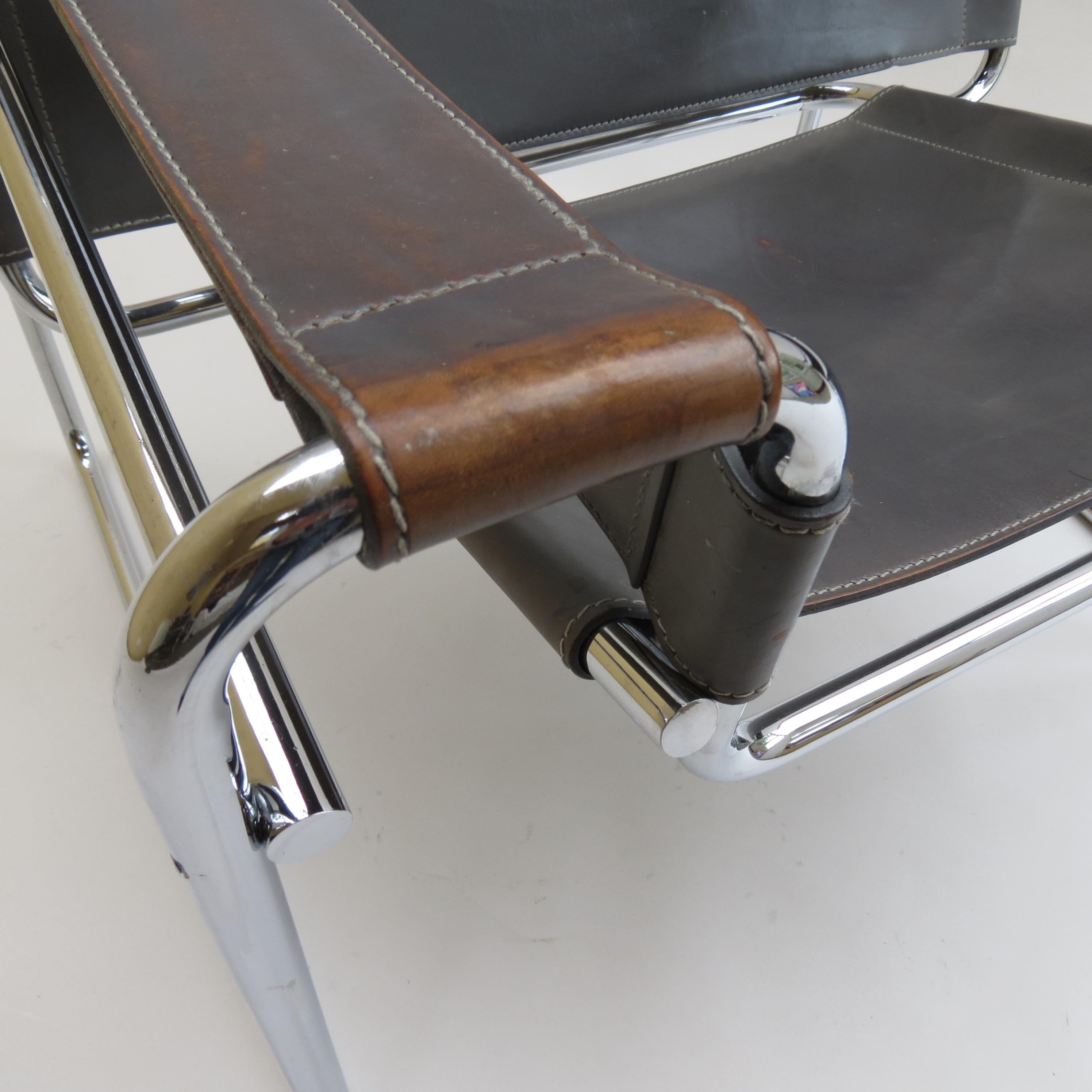 1980s Grey Bauhaus Wassily Chair by Marcel Breuer for Knoll 2 Available B 4