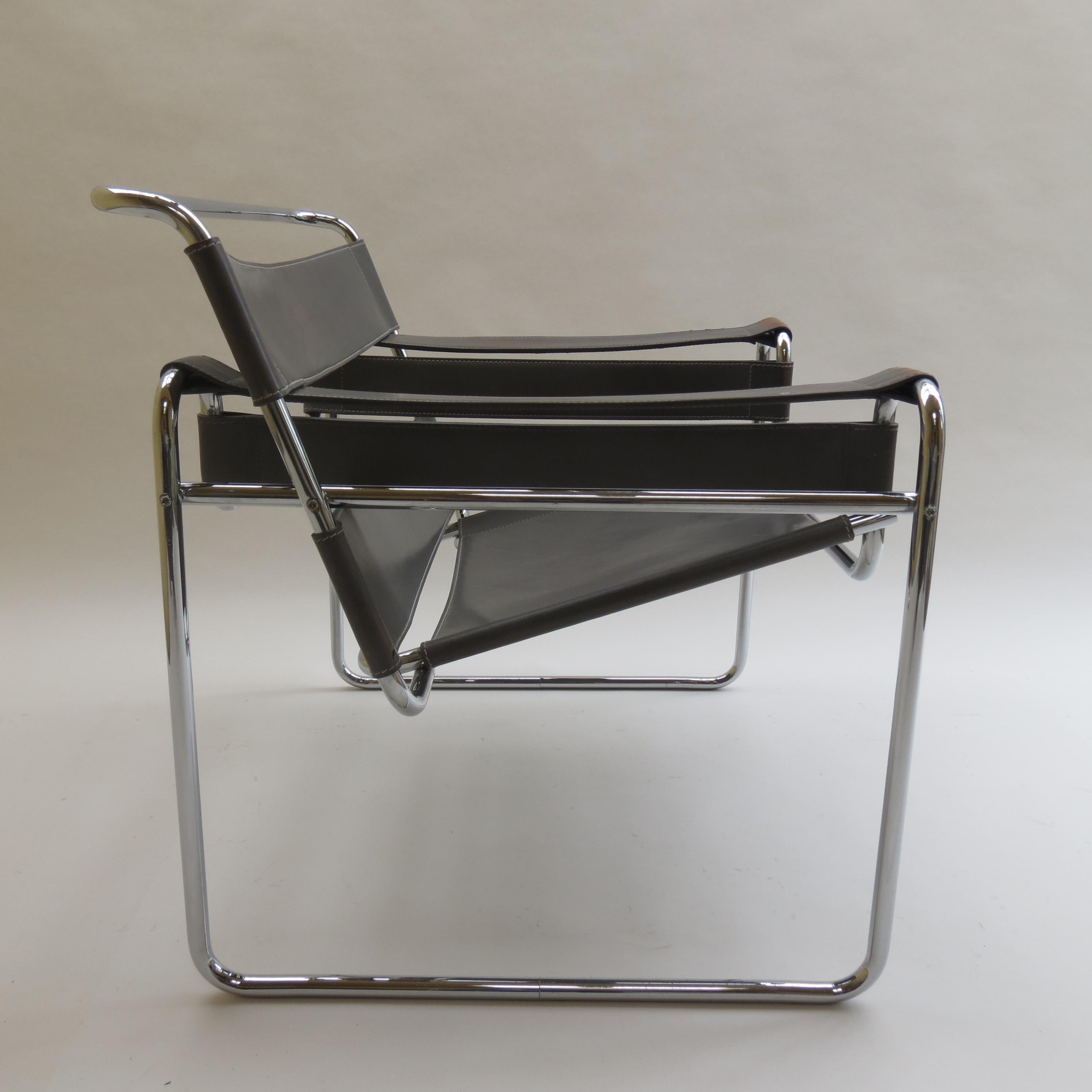 1980s Grey Bauhaus Wassily Chair by Marcel Breuer for Knoll 2 Available B 6