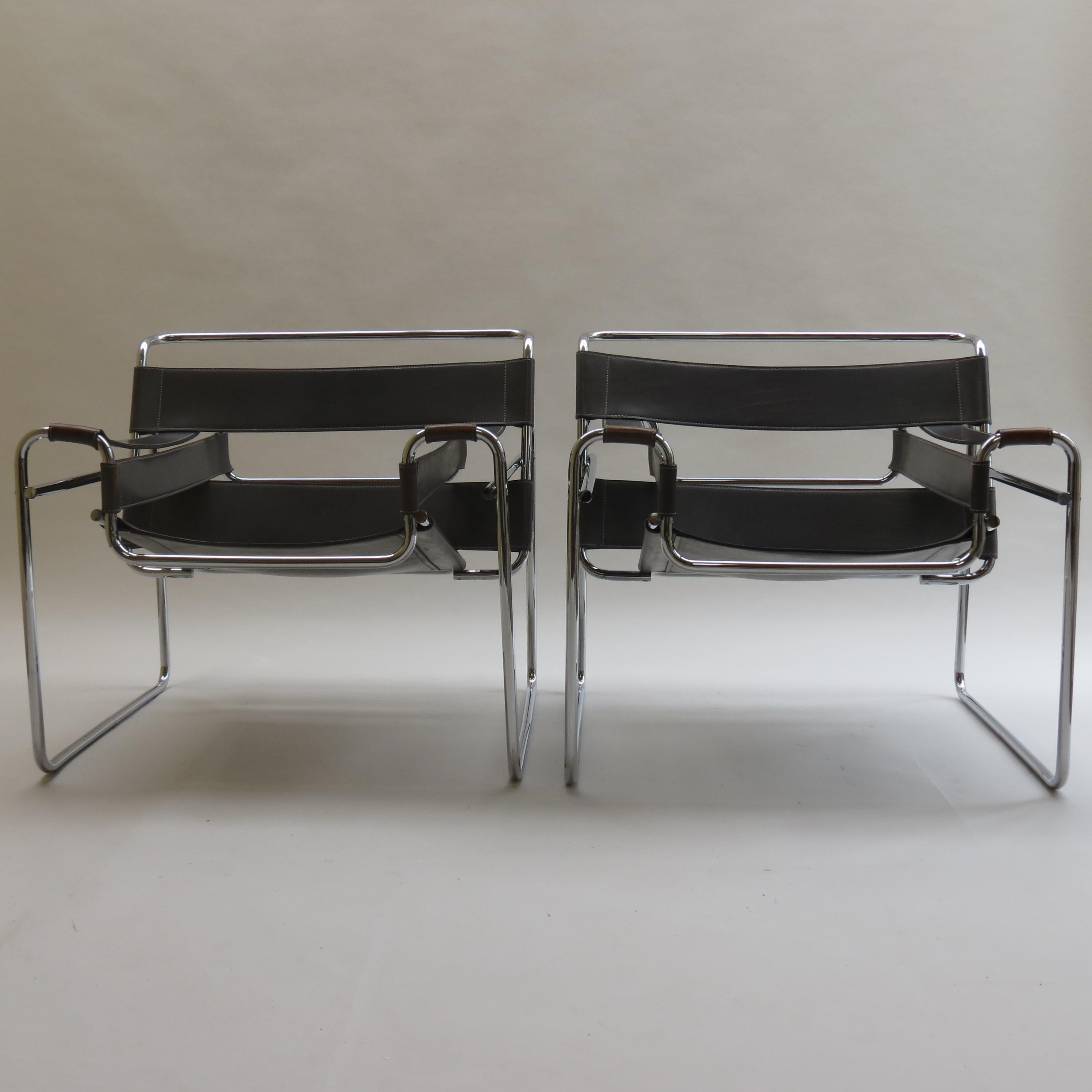 1980s Grey Bauhaus Wassily Chair by Marcel Breuer for Knoll 2 Available B 11