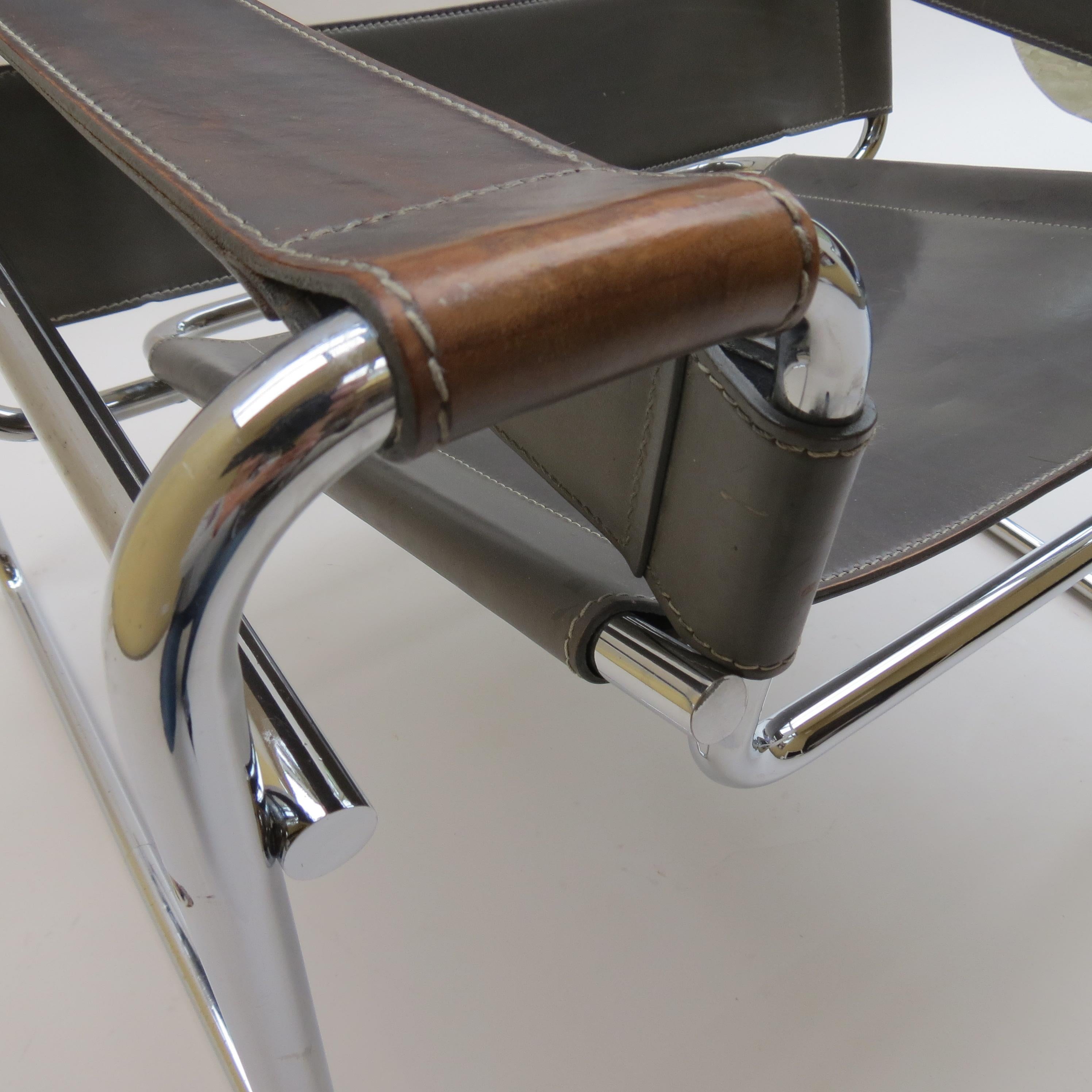 1980s Grey Bauhaus Wassily Chair by Marcel Breuer for Knoll 2 Available B In Good Condition In Stow on the Wold, GB