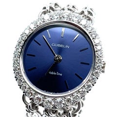 1980s Gubelin Ladies Watch in 18 Karat White Gold