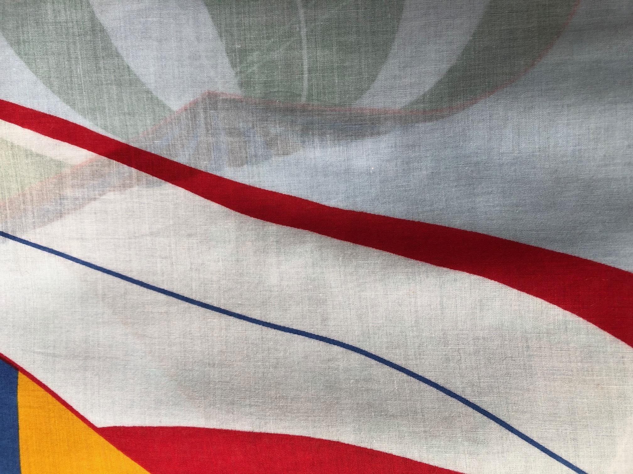 1980s Gucci abstract sailing boats scarf shawl 2