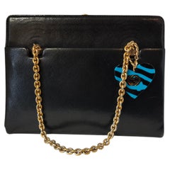 1980s Gucci black leather bag