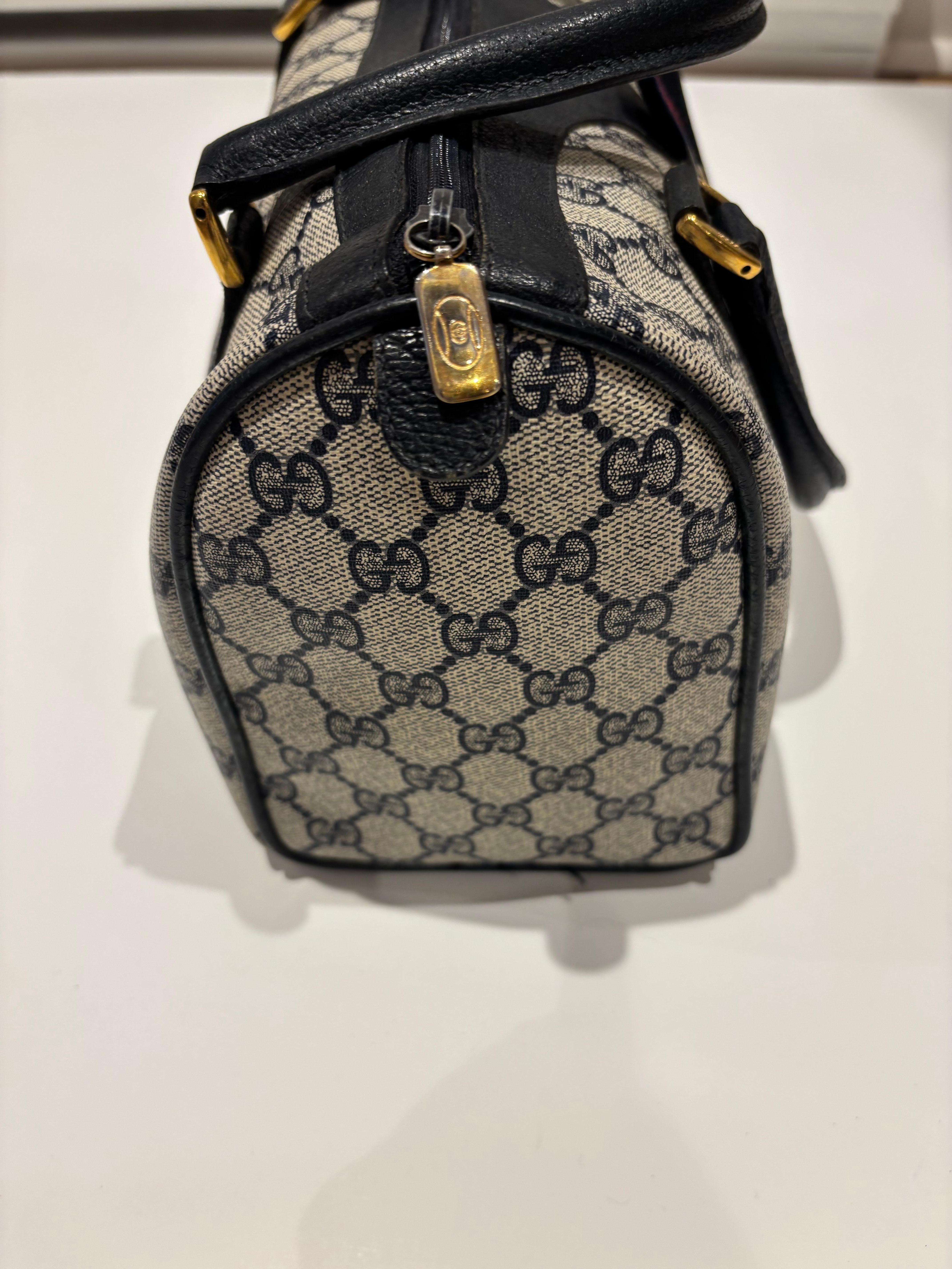 Sac Gucci GG Boston des années 80 en très bon état 5