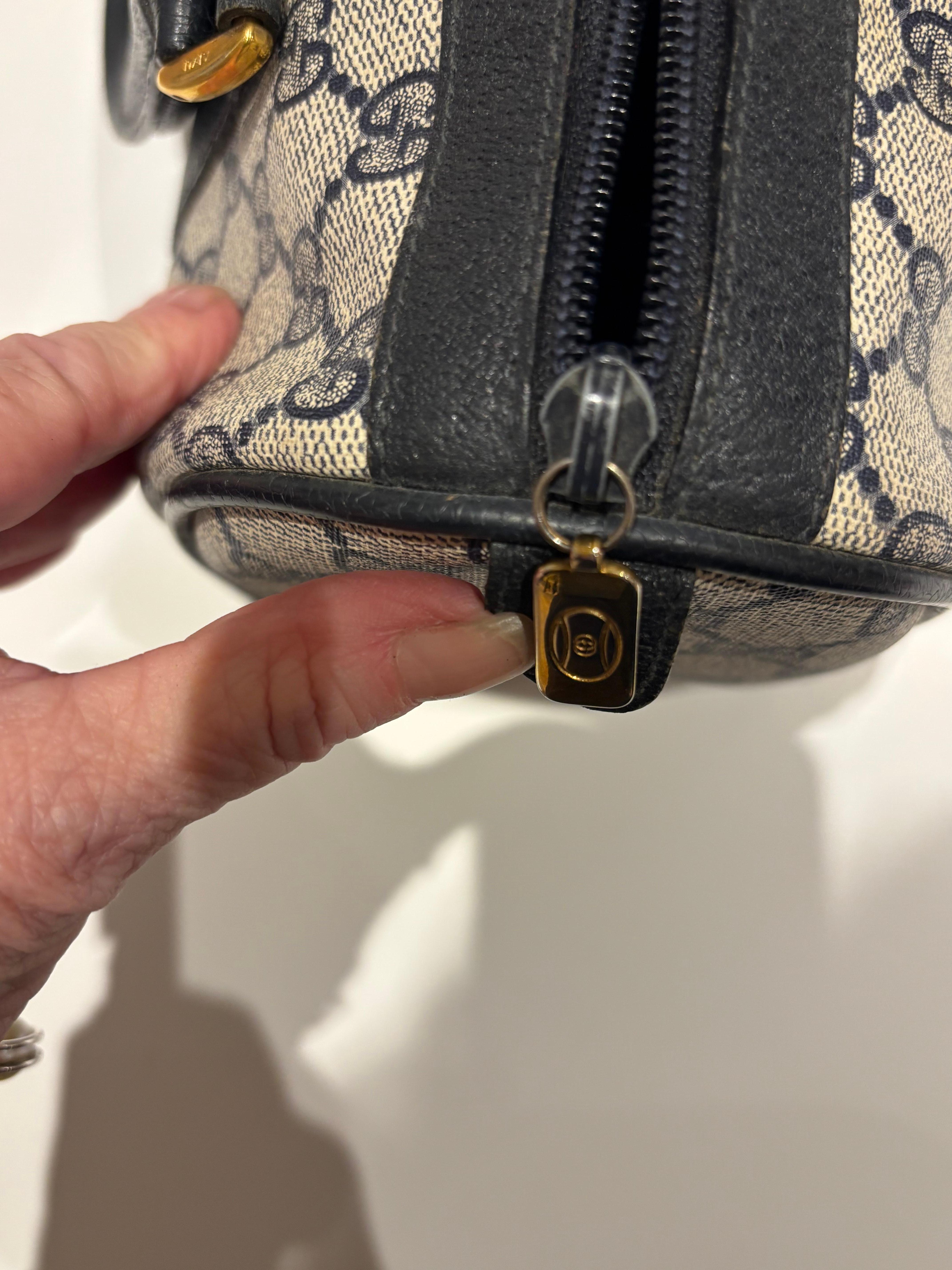 Sac Gucci GG Boston des années 80 en très bon état 7