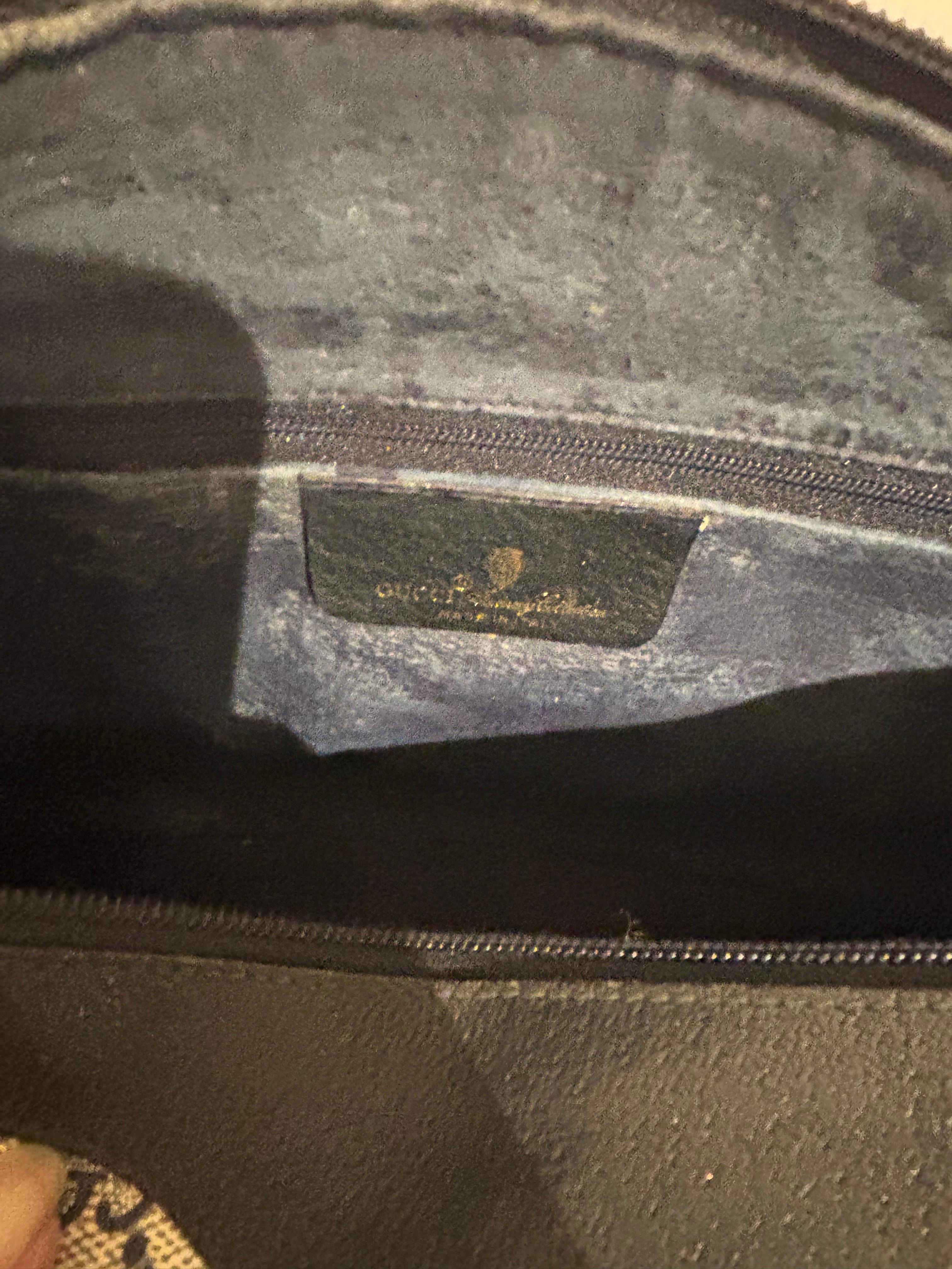 Sac Gucci GG Boston des années 80 en très bon état 1