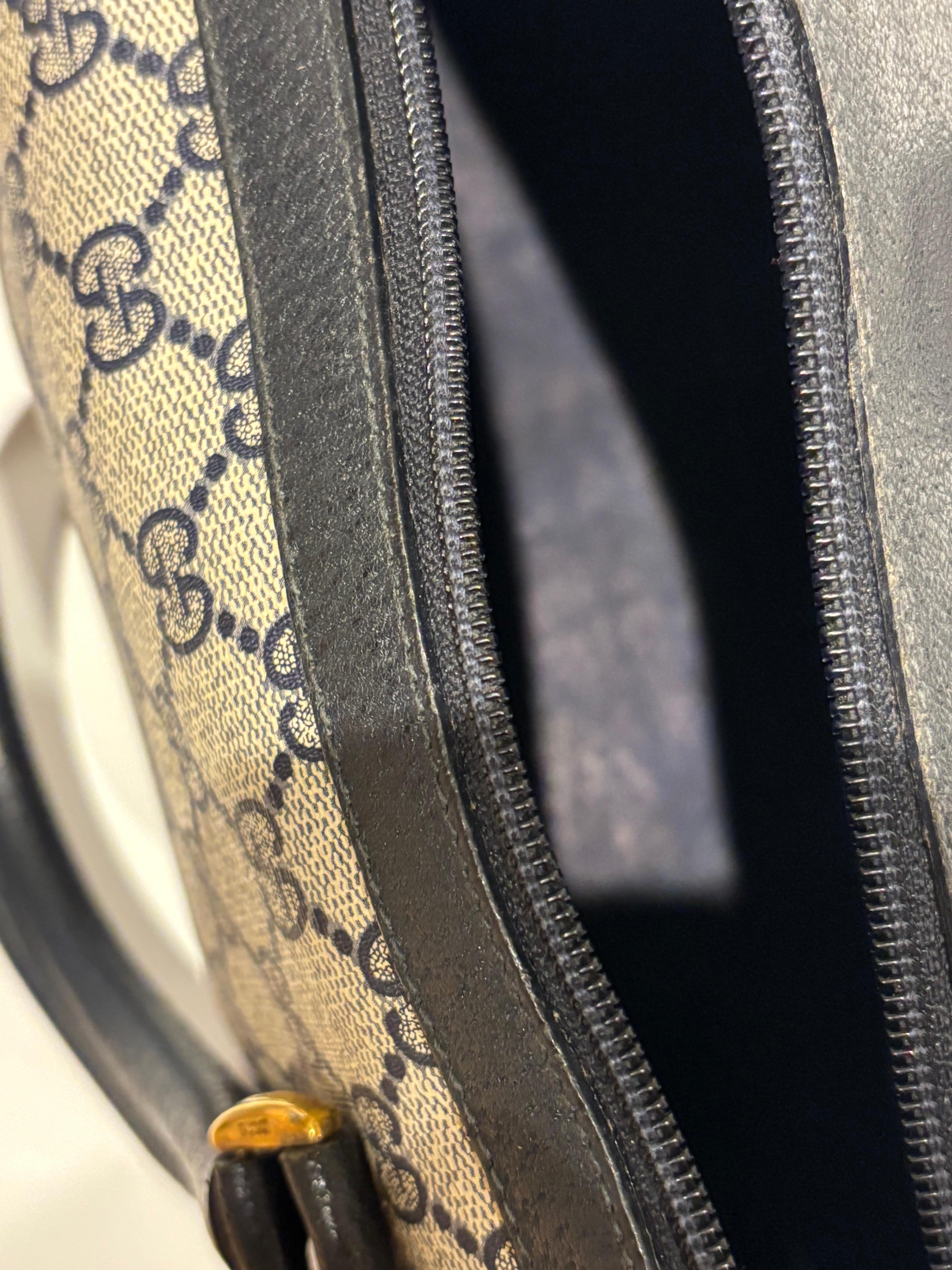 Sac Gucci GG Boston des années 80 en très bon état 4