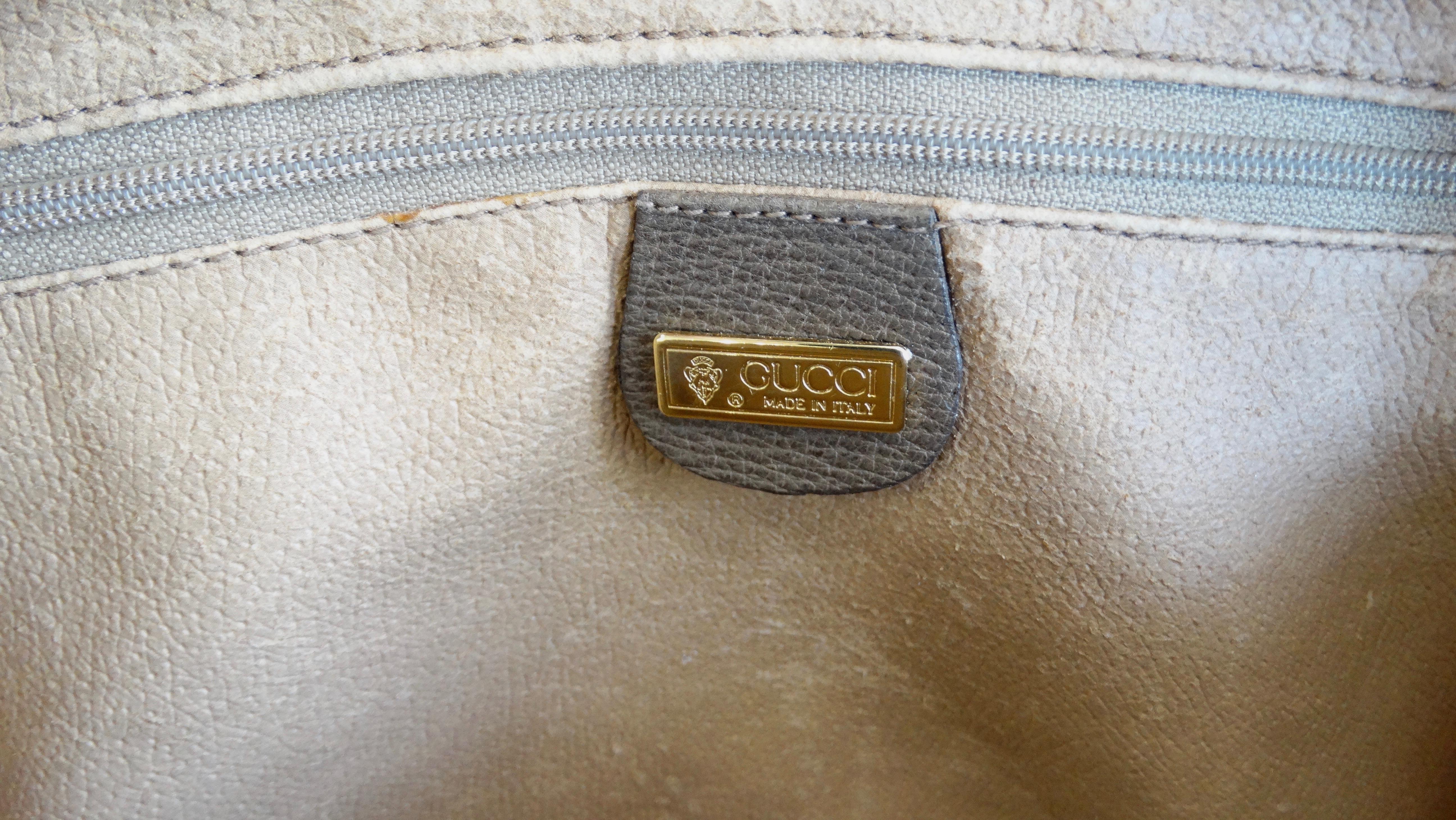 Gucci 1980s Monogram Top Handle Bag 2