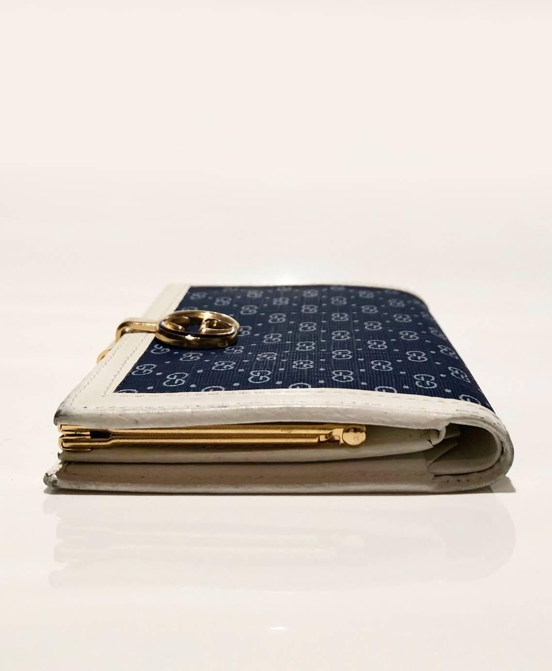 navy blue gucci wallet