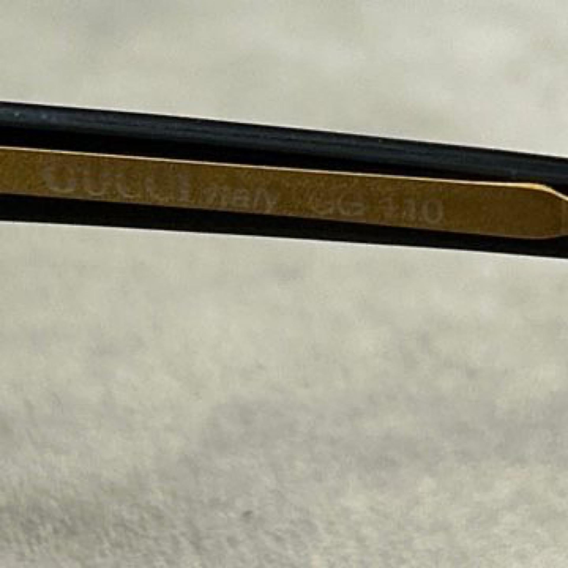 1980s Gucci Retro Oversized Eyeglasses with Teal and Gold Accents For Sale 2