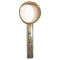 1980s Gucci Silver and Gold Tone Magnifying Glass