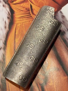 1980s Gucci Silver Plated Lighter Cover